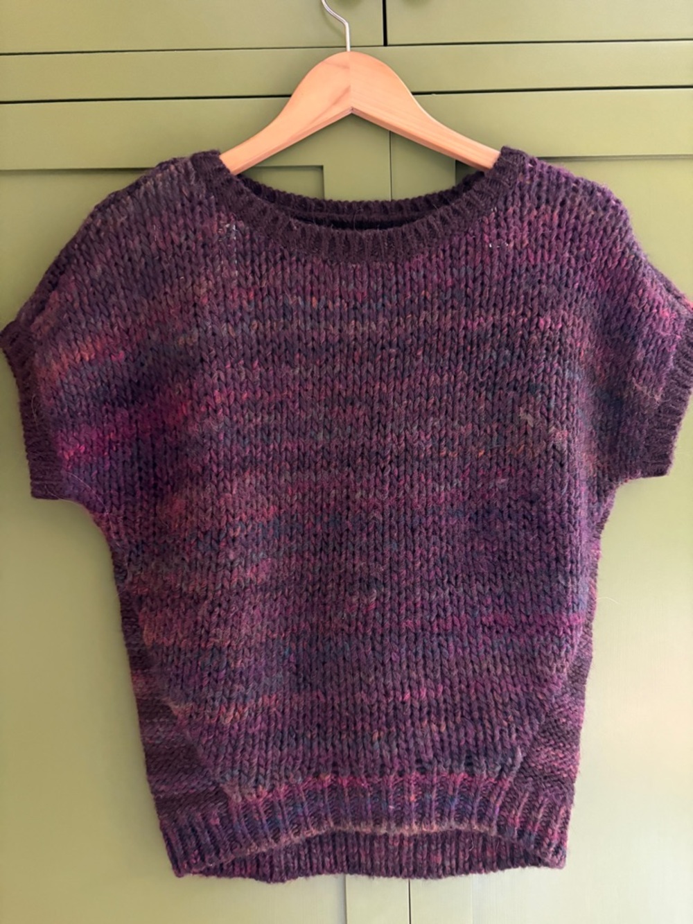 Loft short sleeved loose knit sweater size xs